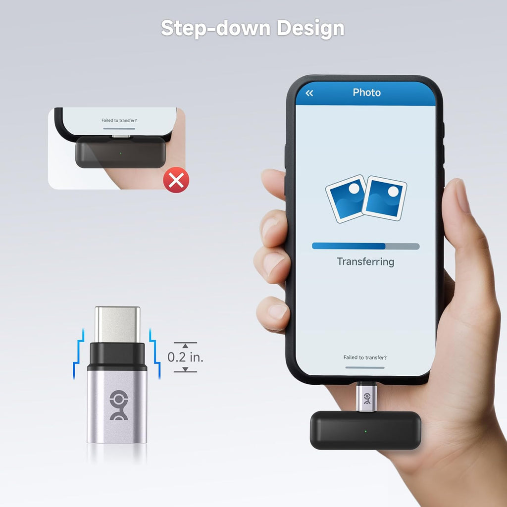 Cable Matters 2-Pack USB C Extender Adapter, Up to [4K@240Hz Video, 240W Charging, 40Gbps Data Transfer], USBC Female to USBC Male Adapter, USB Type C Extender