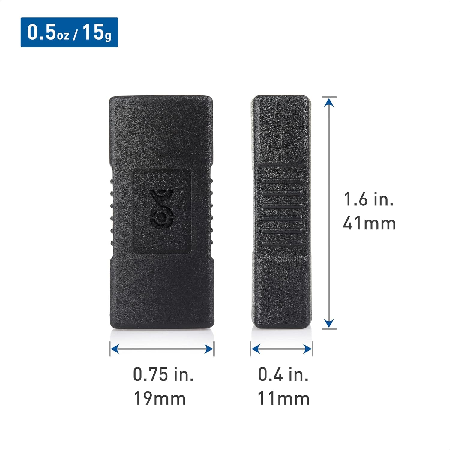 كابل ماترز - قطعتان من وصلات USB 3.0 ومحول USB أنثى إلى أنثى لتغيير الجنس 