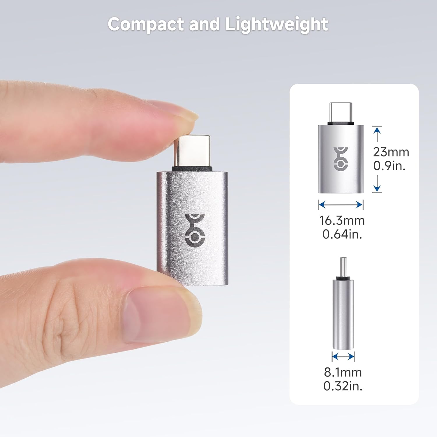 كابل ماترز، محول USB C إلى USB ذكر إلى أنثى بسرعة 10 جيجابت في الثانية لنقل البيانات بسرعة عالية وشحن سريع، USBC قابل للعكس، محول USBA إلى USBC لأجهزة iPhone 16/15، iPad Pro، Galaxy S23 (عبوة من قطعتين) 