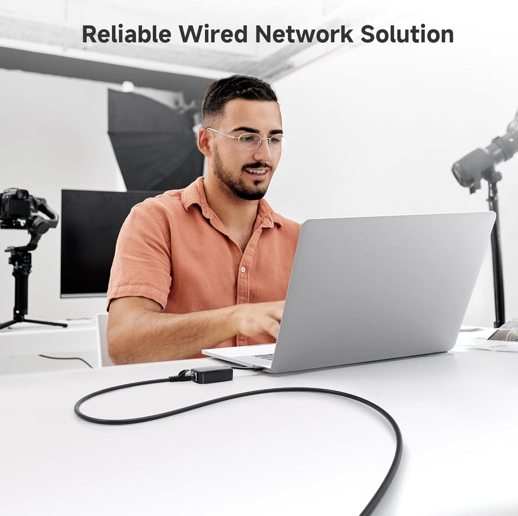 كابلات إيثرنت Cat 6 من Cable Matters، 10 جيجابت في الثانية، عبوة من 5 قطع - كابل Cat 6 رفيع، سلك Cat 6، سلك إيثرنت رفيع، أسود 