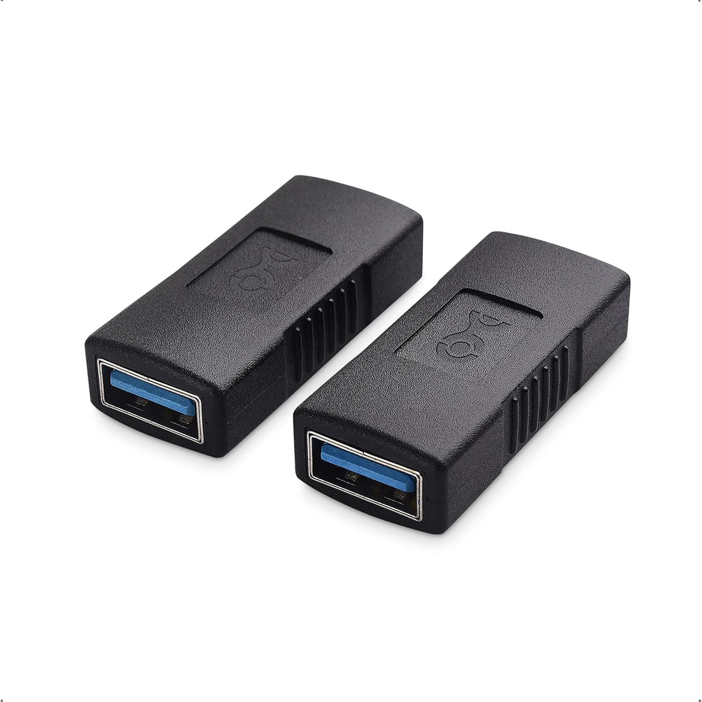 كابل ماترز - قطعتان من وصلات USB 3.0 ومحول USB أنثى إلى أنثى لتغيير الجنس 