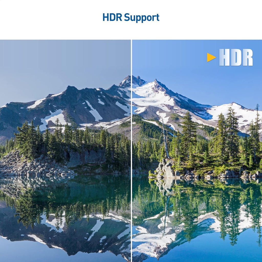 مجموعة محول HDMI 2.1 بزاوية قائمة مسطحة بدقة 8K من Cable Matters مع HDR، يدعم 8K عند 60 هرتز / 4K عند 240 هرتز، محول HDMI بزاوية 270 درجة و90 درجة، أسود 